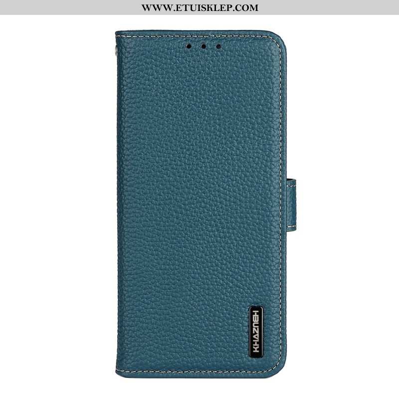 Etui Folio do Poco X4 Pro 5G Khazneh Skóra Liczi